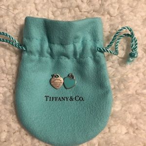 Authentic Tiffany and CO. mini duo heart charm